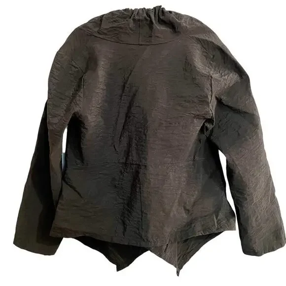 Bryn Walker Drawstring Long Sleeve Jacket Black Size Medium Laganlook Ar… - Picture 3 of 8